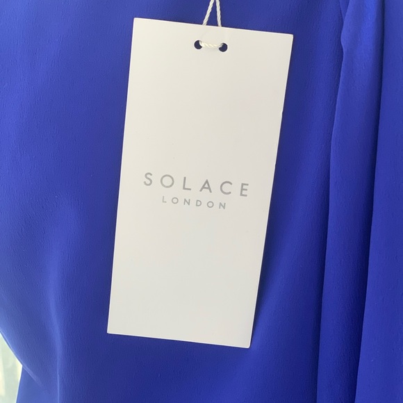 Solace London One Shoulder Bodysuit Blue Sz S - Picture 3 of 5